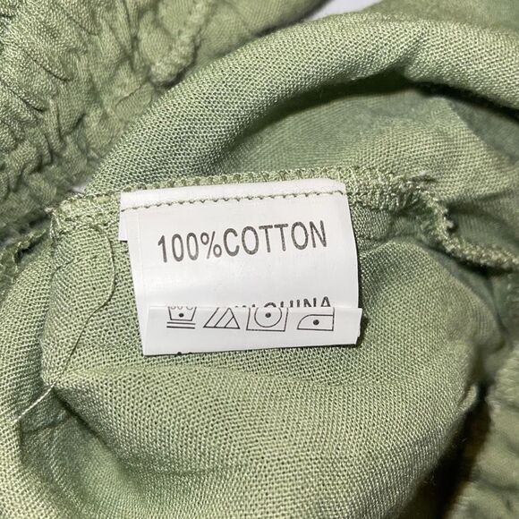 Princess Polly Pull On Elastic Waist Drawstring Cotton Shorts Size‎ 2 Green NWT - Picture 8 of 8